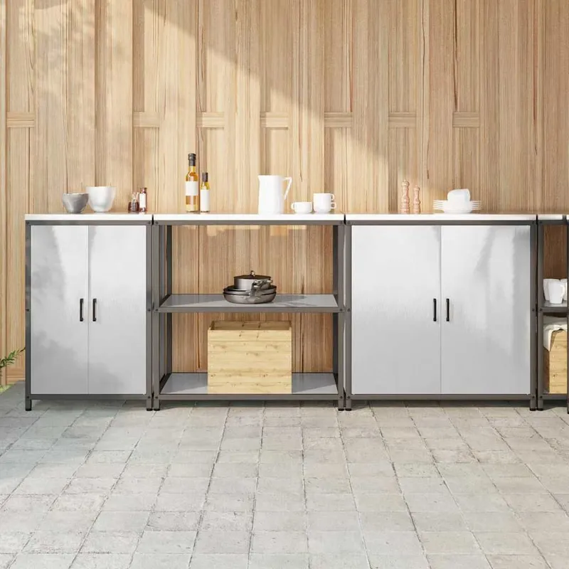 Ensemble de rangement cuisine HATTEM 3 pc Argenté