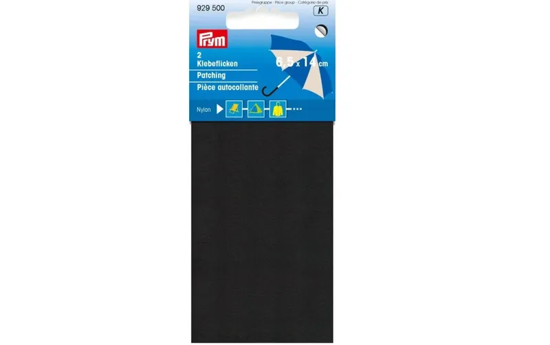 Prym Flicktissu 6.5 x 14 cm Nylon, noir