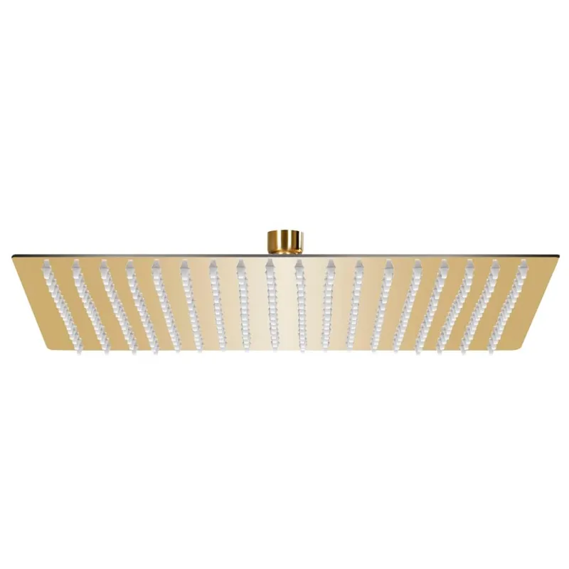 Regenbrause Edelstahl 50x50 cm Quadrat Golden