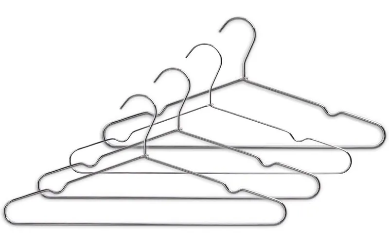 Zeller Present Kleiderbügel Set, 4-tlg., Metall Silber