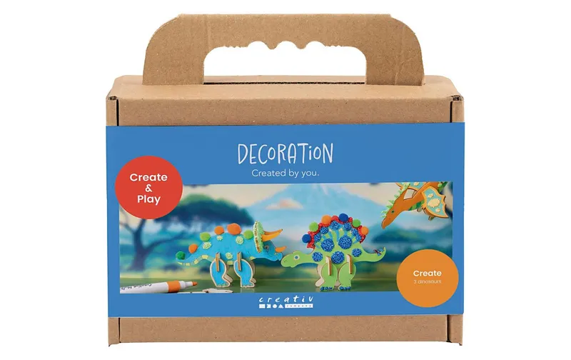 Creativ Company Bastelset - Dekoration, Dinosaurier