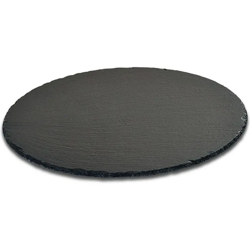 Kesper Servierplatte Schiefer rund nero 35.5 cm