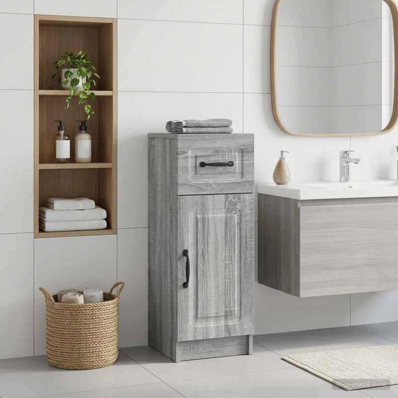 Badezimmer Aufbewahrungsschrank UTRECHT Sonoma-Grau