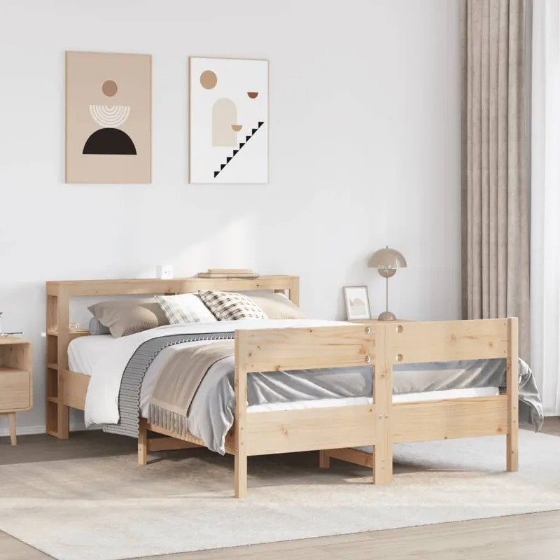 letto in legno massiccio senza materasso 120x200 cm legno di pino