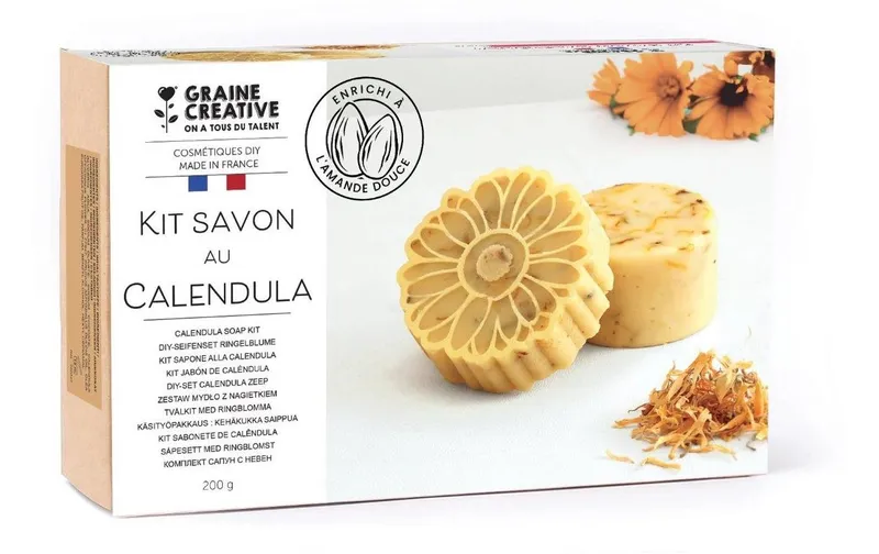 Graine Créative Graine Créative Seifen DIY Kit Mandel & Ringelblume