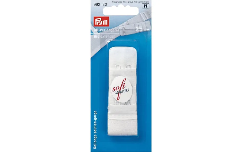 Prym BH-Verlängerung 25 mm, zum Einhaken, blanc