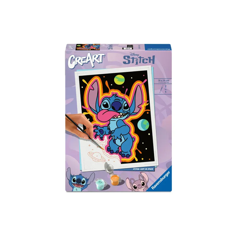 Ravensburger Malen nach Zahlen CreArt – Disney Stitch: Verloren im All