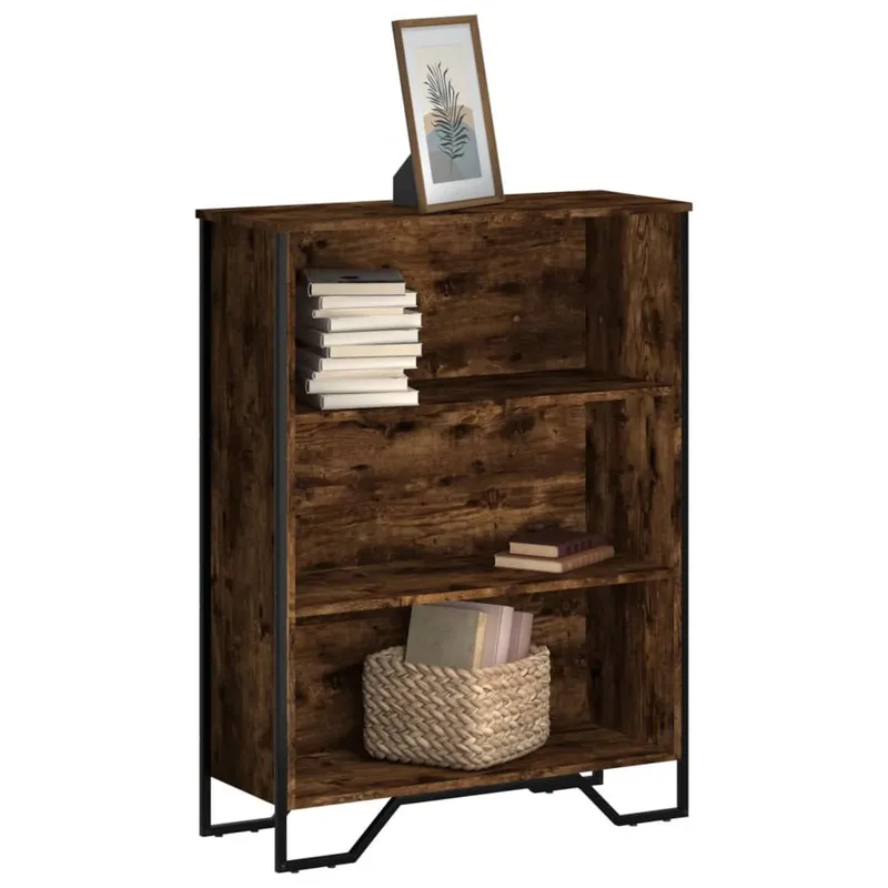 Bücherregal Räuchereiche 80x31x106 cm derivato del legno