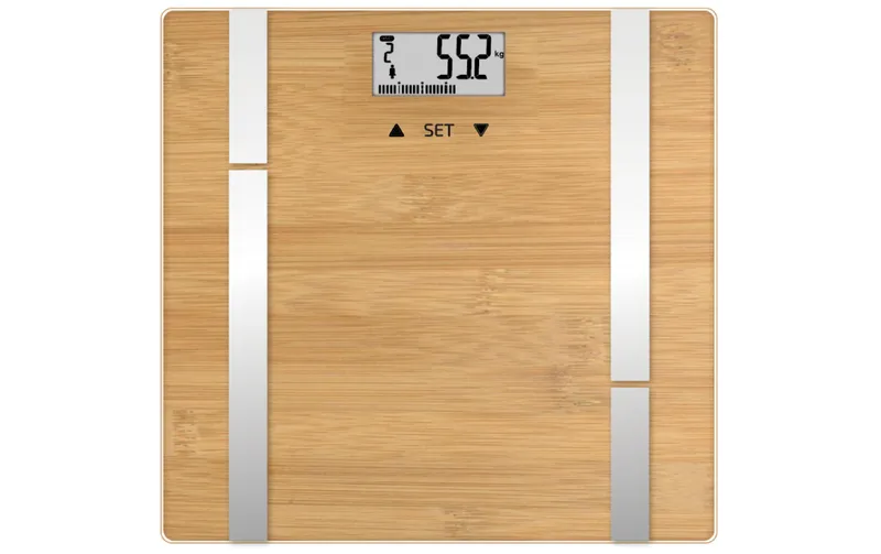 Terraillon Körperanalysewaage Bamboo Fit Braun