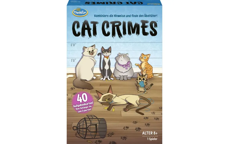 Ravensburger Rätselspiel Cat Crimes con 40 Aufgaben
