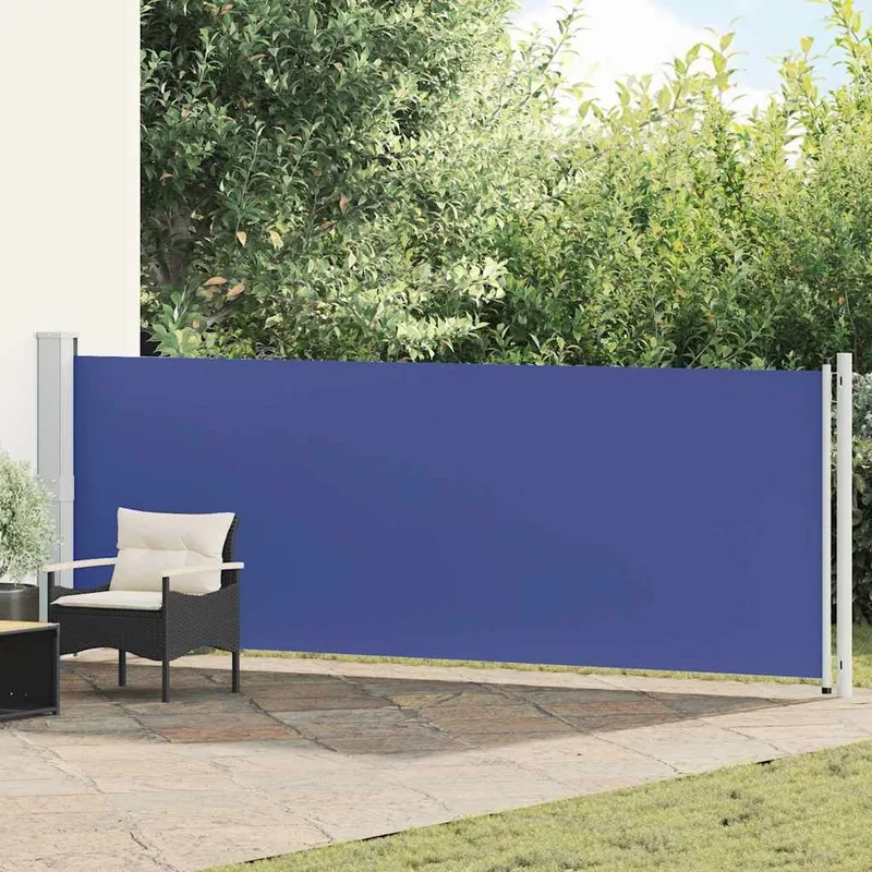 Seitenmarkise Ausziehbar 140x600 cm Blau