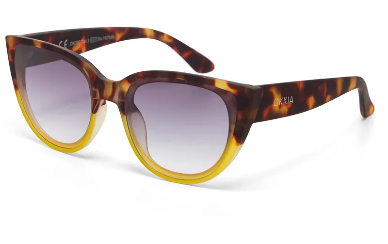 OKKIA Sonnenbrille Silvia Havana Yellow