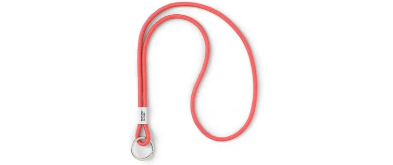 Pantone by Copenhagen Design Schlüsselanhänger Key Chain Long Nylon 48 cm Living Coral