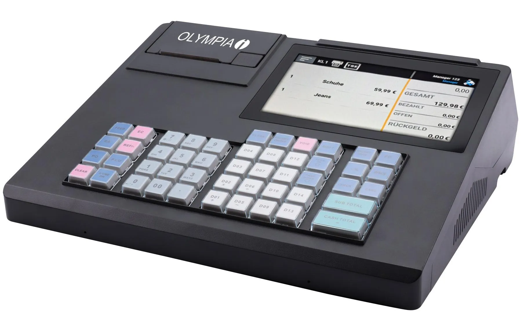 Olympia Registrierkasse K200 Schwarz