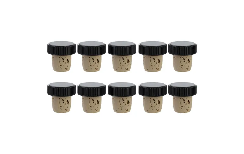 Westmark Korken Set N-Kork for 0.7-1 lt. Flaschen 10 pieces, black