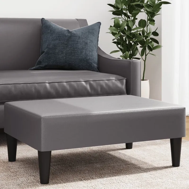 Fußhocker grigio 77x55x31 cm Kunstleder