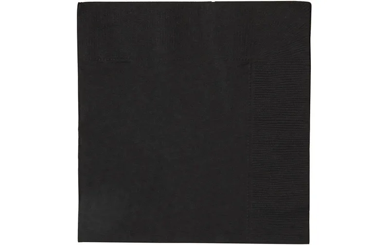 Creativ Company Papierservietten black 33 cm x 33 cm, 20 pieces, black