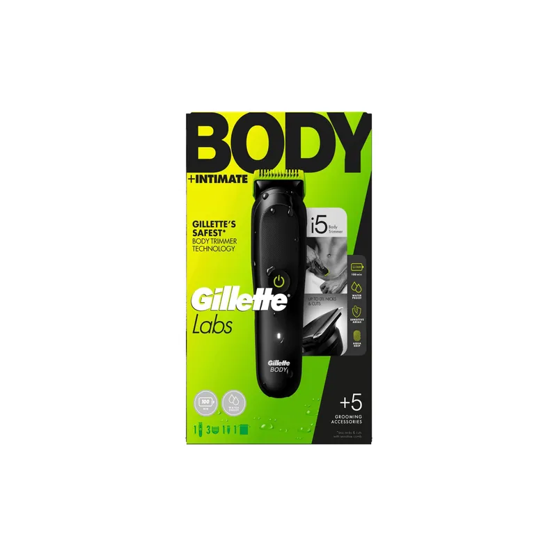 Gillette Körperrasierer + Intimhaartrimmer per Männer i5