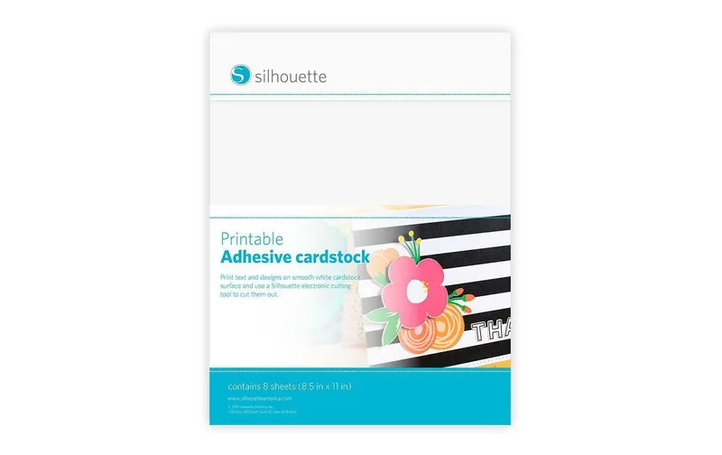 Silhouette Stickerpapier Bedruckbarer Karton