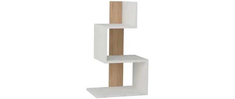 Woody Fashion shelf Rosie 42 x 72 x 30 cm, white/Nature