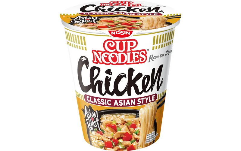 Nissin Food Becher Cup Noodles Tasty Chicken 63 g