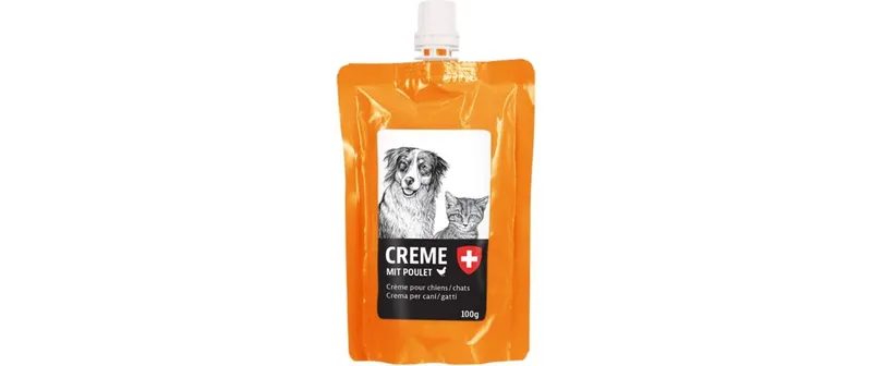 naturaDog Snack Dog & Cat crema con Poulet, 100 g