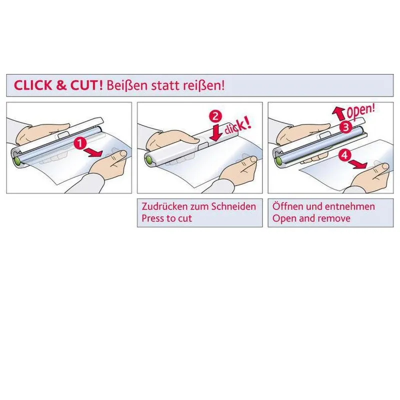 Emsa Folienschneider Click&Cut blanc/Hellgrün