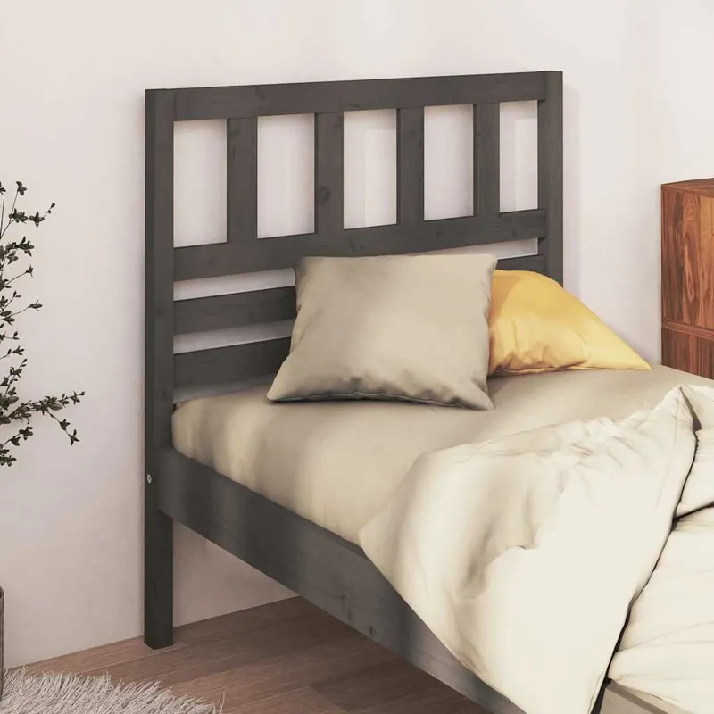 Kopfteil grigio 96x4x100 cm legno massiccio pino