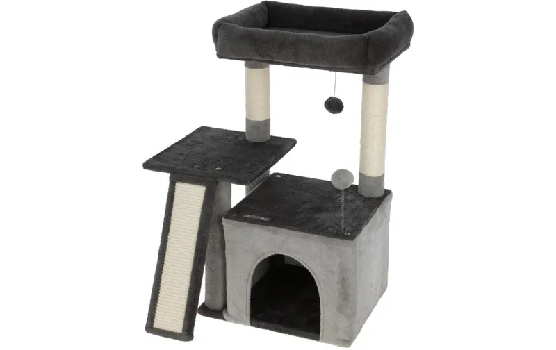 Kerbl Kratzbaum Rosalie antracite / grigio, 42 x 34 x 76 cm