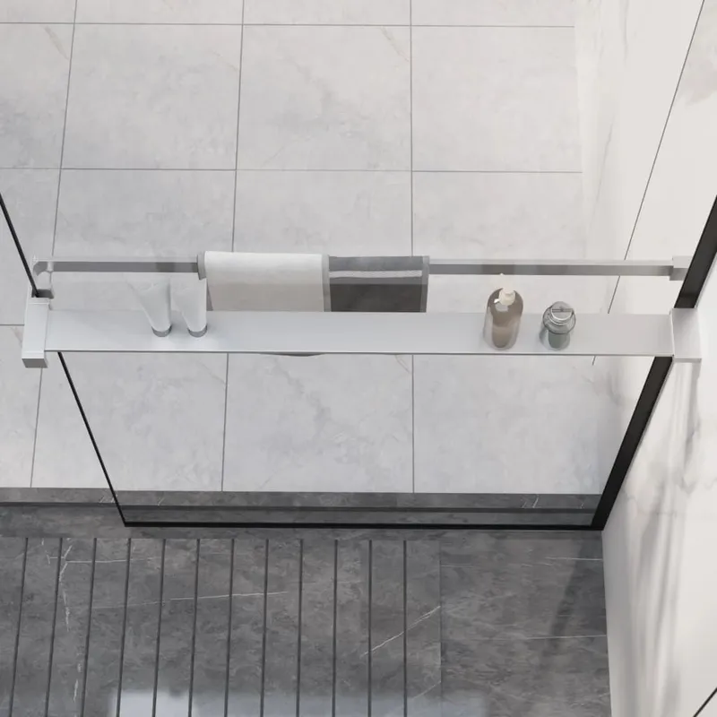 Duschablage for Begehbare Dusche Chrom 80 cm aluminium