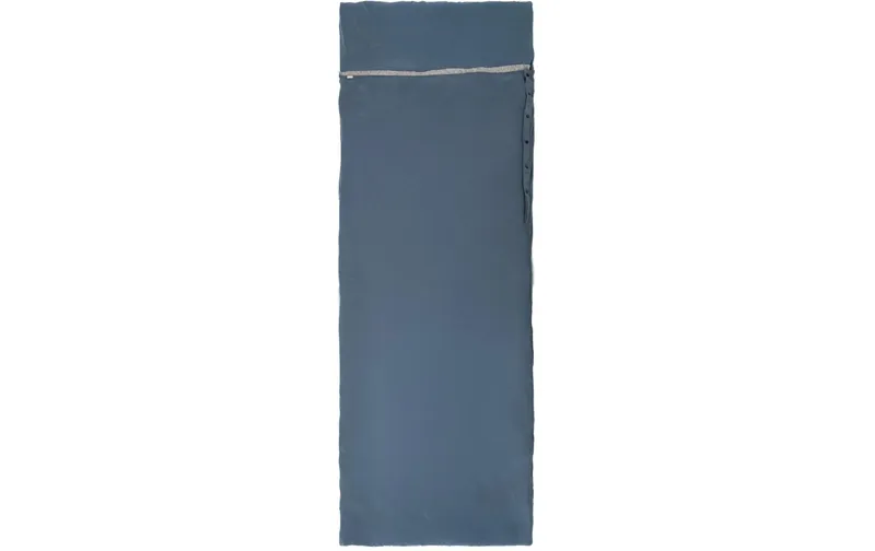 Grüezi Bag Schlafsack WoodWool Liner Almhütte 55-200 cm, Blau/Grau