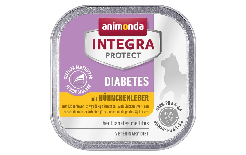 Animonda Integra Protect Nassfutter Diabetes Hühnchenleber, 100 g