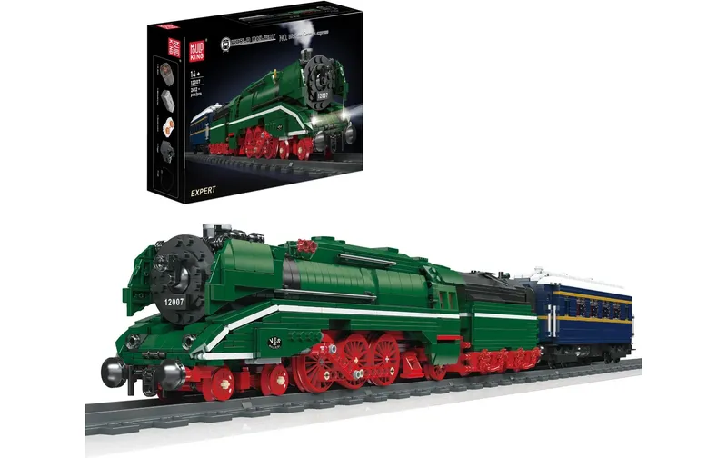 Mould King BR18 201 German Express Dampflokomotive avec LED-Beleuchtung