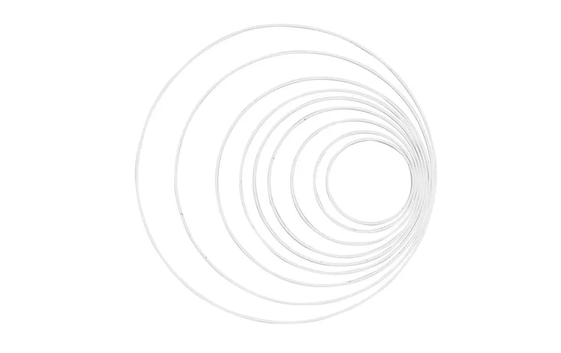 Glorex Metallring 50 cm 1 pièces, blanc