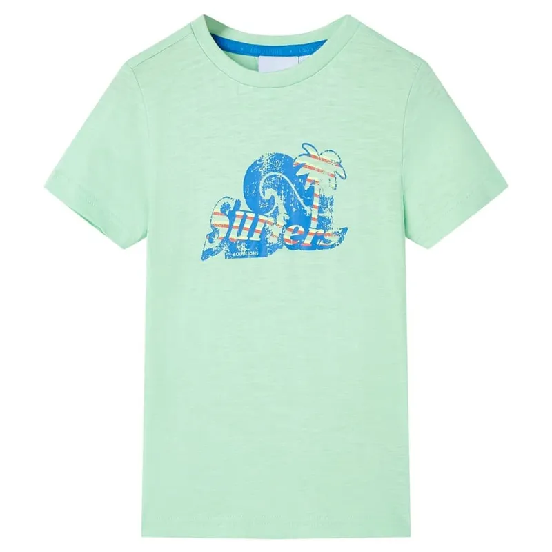T-shirt pour enfants vert clair 140