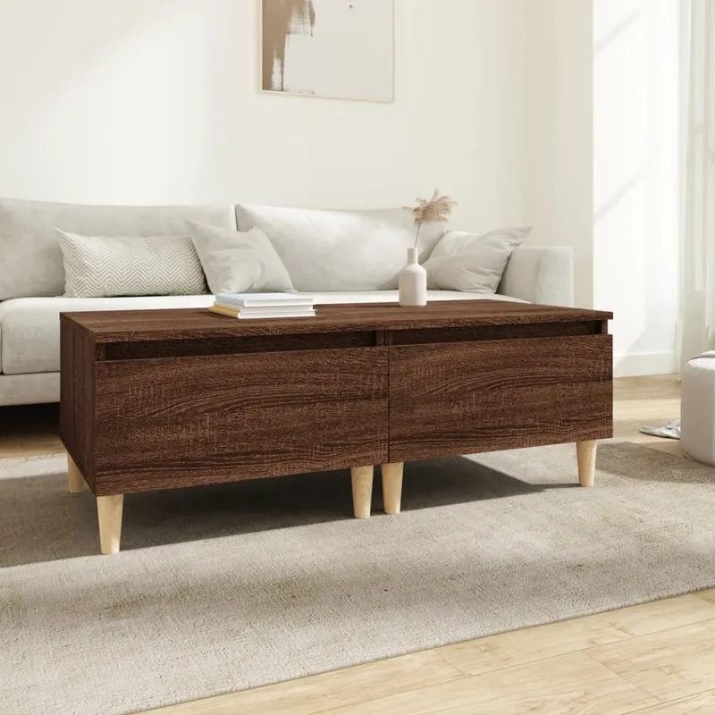 Beistelltische 2 Stk. marrone Eiche 50x46x35 cm derivato del legno