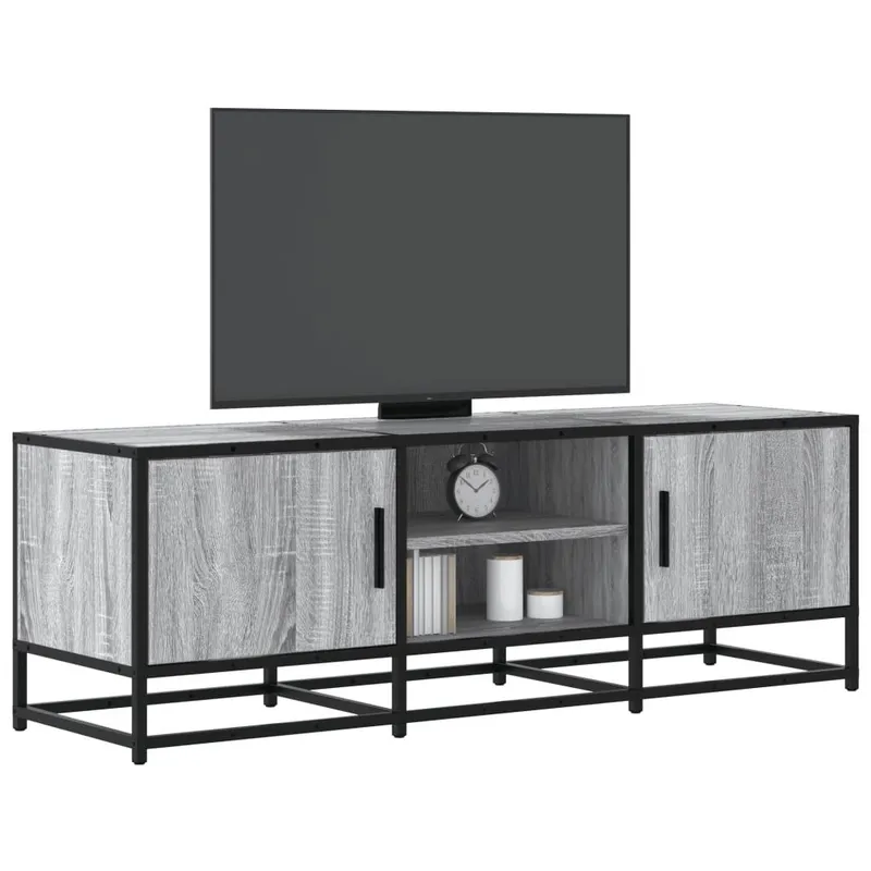 TV-Schrank grigio Sonoma 120x35x41 cm derivato del legno und Metall