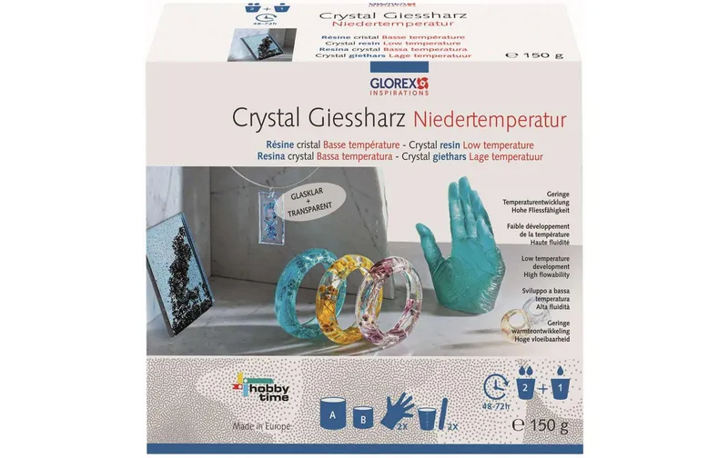 Glorex Giessharz Crystal Niedertemperatur 150g