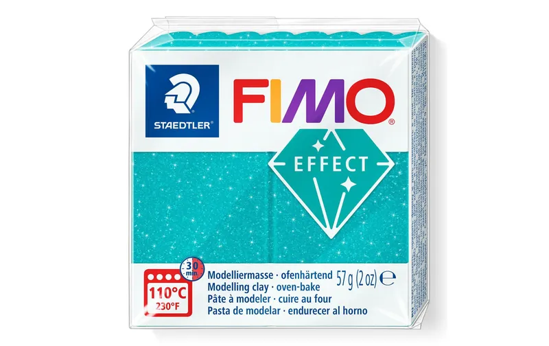 Fimo Modelliermasse Fimo effect 57g Galaxy türkis
