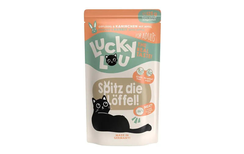Lucky Lou Nassfutter Lifestage Adult Geflügel & Kaninchen, 125 g