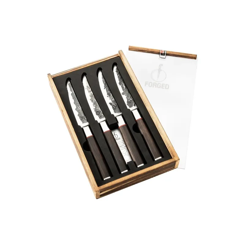 Forged 4tlg. Sebra Steakmesserset Gelb