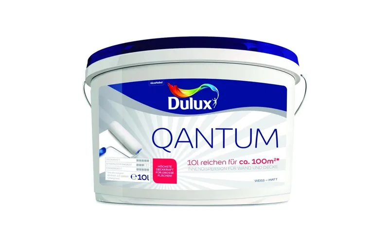 Dulux Wand- e Deckenfarbe Quantum Matt, Reinweiss, 10 L
