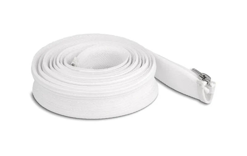 Delock Geflechtschlauch mit Reissverschluss 3 m x 30 mm white