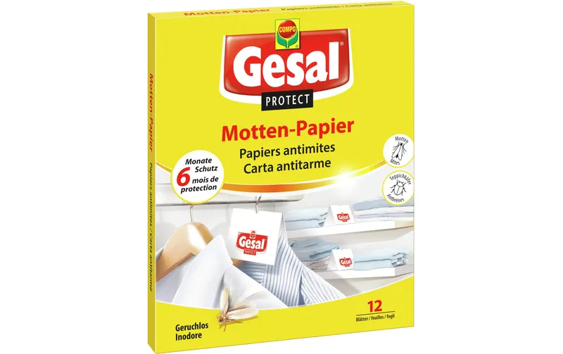 Gesal Protect Motten-Papier 12 Blätter 1 pieces