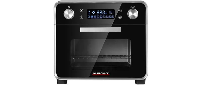 Gastroback Backofen Design Ofen Air Fry & Pizza 22 l, noir