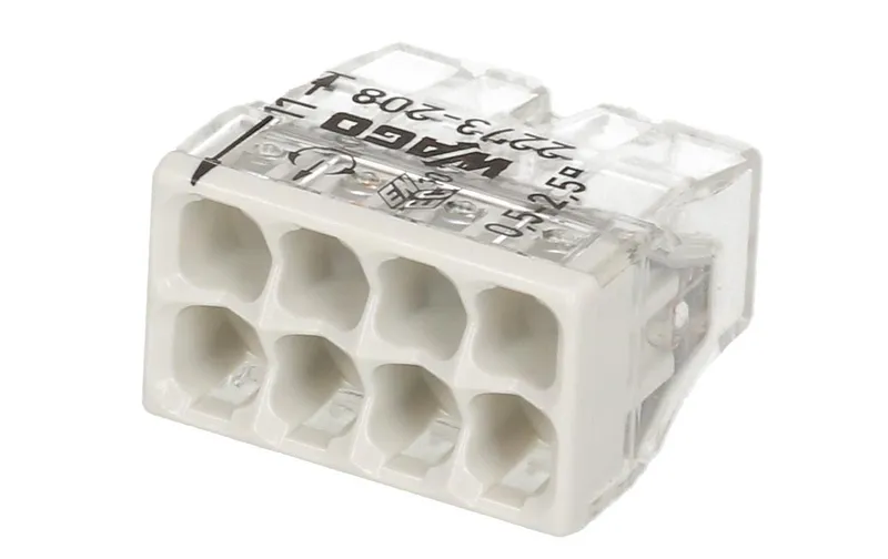 WAGO Steckklemme Contact COMPACT 8-fach, 4 pièces