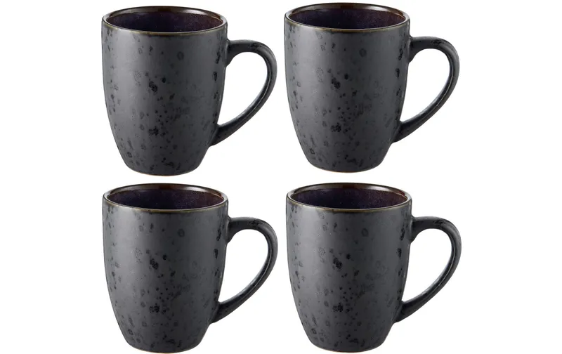 Bitz tasse à café 300 ml, 4 pièces, noir/Dunkelblau