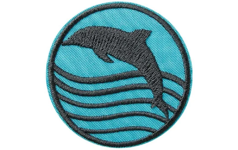 Mono-Quick Aufbügelbild Recycl-Patch Delphin 1 pieces