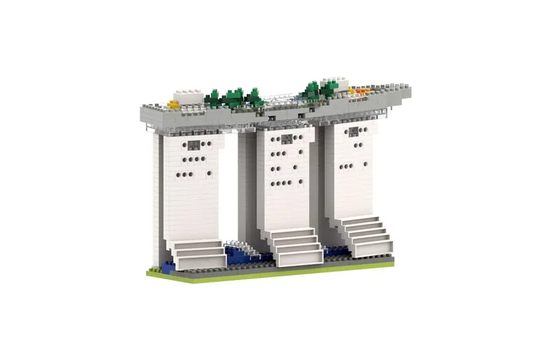 BRIXIES Bausteinmodell Marina Bay Sands in 494 Bausteinen