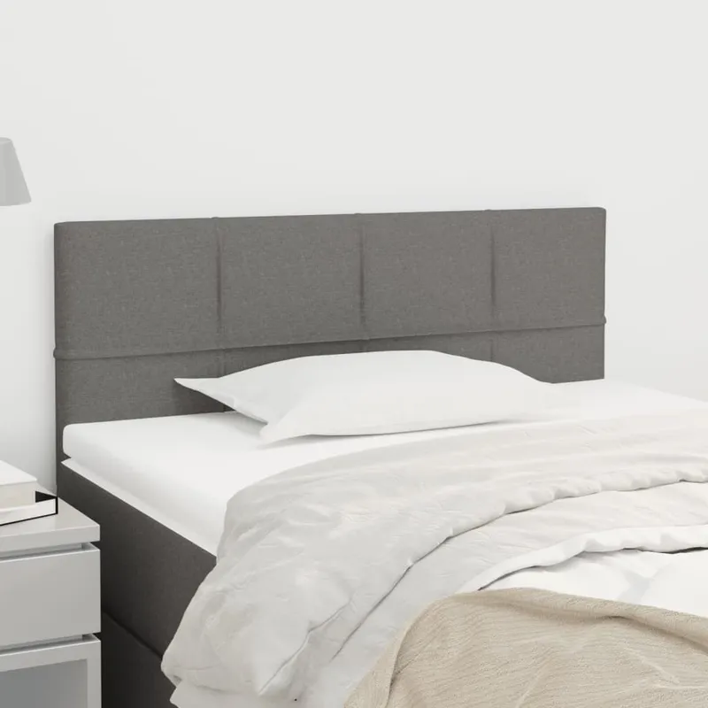 Kopfteil Dunkelgrau 100x5x78/88 cm tessuto